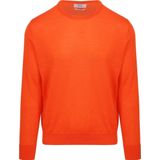 King Essentials The John Pullover Merino Oranje - Heren - Pullovers