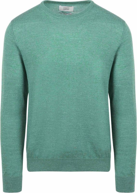 King Essentials The John Pullover Merino Groen - Heren - Pullovers