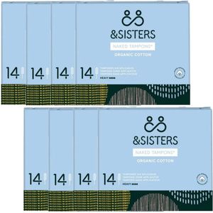&SISTERS – Tampons – Heavy – 8 pak – Biologisch Katoen - Duurzaam