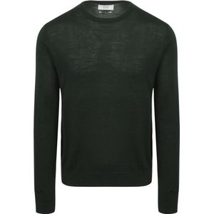 King Essentials The John Pullover Merino Donkergroen - Heren - Pullovers