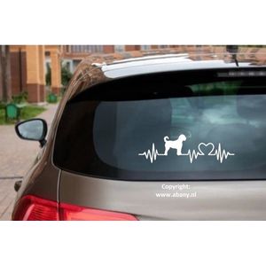 Labradoodle rashondensticker 3x - hondenlijn – hondenriem - Doglove - Abany quality design