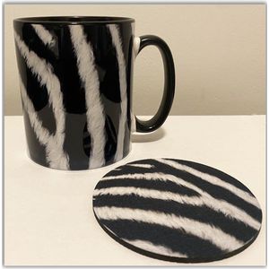 NB! Creative Boutique: Mug and Coaster set Zebra