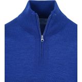 King Essentials The Michael Half Zip Pull Merino Lichtblauw - Heren - Pullovers