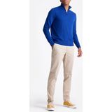 King Essentials The Michael Half Zip Pull Merino Lichtblauw - Heren - Pullovers