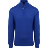 King Essentials The Michael Half Zip Pull Merino Lichtblauw - Heren - Pullovers