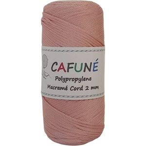 Cafuné Polypropyleen Macrame koord - 2mm - Poeder - PP4 - Haken - Macramé - Paracord - Polyester