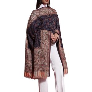 N3 Collecties Kashmiri Kani wollen stola voor dames