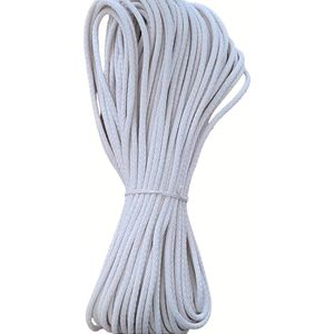 Cafuné Gevlochten Naaikoord - Ecru-Tress Koord- Manden Touw-6-7mm-50mt-1kg- Opbergmand-Mand-Hoed-Kleed-Naaien-Naaimachine