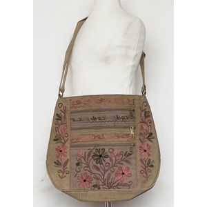 N3 Collecties Nieuwe Mode Streep Licht Luxe Crossbody PU leren Damestas