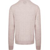 King Essentials The John Pullover Merino Greige - Heren - Pullovers