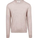 King Essentials The John Pullover Merino Greige - Heren - Pullovers