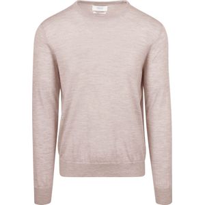King Essentials The John Pullover Merino Greige - Heren - Pullovers