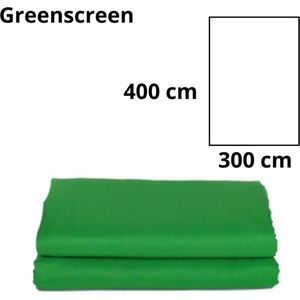 Greenscreen - Groen - Fotografie Achtergrond - 300 x 400 CM - Groen Scherm - Achtergronden Doek Voor Foto Studio - Wasmachinebestendig
