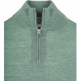 King Essentials The Michael Half Zip Pull Army Merino Groen - Heren - Pullovers