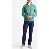 King Essentials The Michael Half Zip Pull Army Merino Groen - Heren - Pullovers