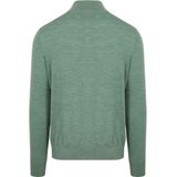 King Essentials The Michael Half Zip Pull Army Merino Groen - Heren - Pullovers
