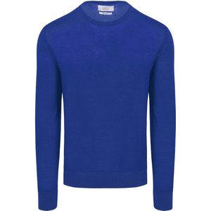 King Essentials The John Pullover Merino Royal Blauw - Heren - Pullovers