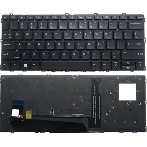 Notebook Toetsenbord geschikt voor o.a. HP EliteBook X360 1030 G2 Series (verlicht) - P/N: 904507-001