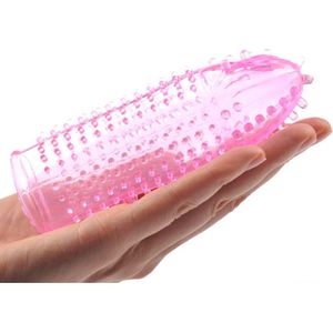 Ribbed Penis Sleeve Doorzichtig Pink - Zeer gebruiksvriendelijk - Stevig Materiaal - Doorzichtig - Spannend voor koppels - Sex speeltjes - Sex toys - Erotiek - Sexspelletjes voor mannen en vrouwen – Seksspeeltjes - Penissleeve - Masturbator