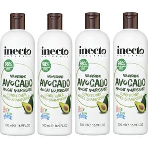 Inecto - Avocado Conditioner - 4 pak - Natuurlijk - Voedend