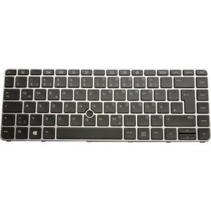 Notebook Toetsenbord geschikt voor o.a. HP EliteBook 745 / 840 G3-G4 Series (Duits) - P/N:821177-001