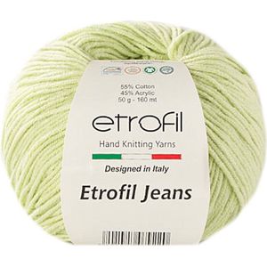 Etrofil Garen Jeans - Lichtgroen No 24 - 55% Katoen 45% Acryl- Amigurumi - Haak- en Breigaren