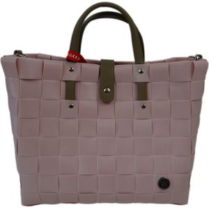 Ice-Bag dames handtas roze premium - Ice-Bag tas -  Dames schoudertas - Dames tas - Vrouwen tas - Gerecycled kunststof tas - Rekbare tas - Hand gevlochten tas