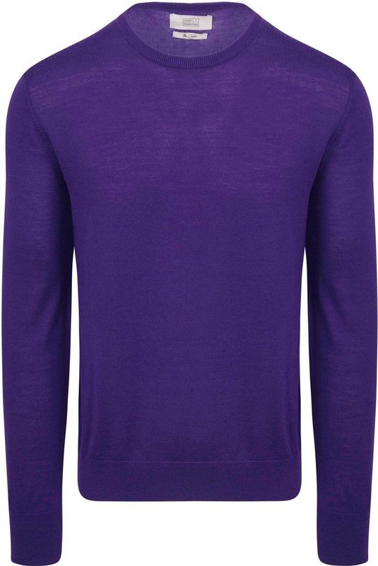 King Essentials The John Pullover Merino Paars - Heren - Pullovers