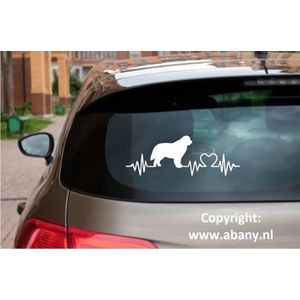 Sint bernhard - rashondensticker 3x  - hondenlijn – hondenriem - Doglove - Abany quality design