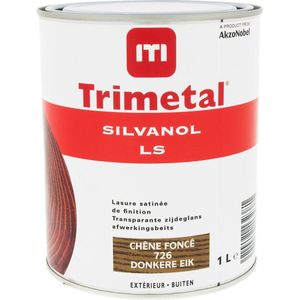 Trimetal Silvanol LS - Zijdeglans transparante 1-potsysteem beits - 726 Donkere Eik - 1 L