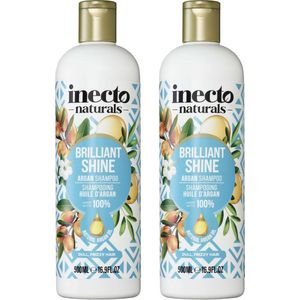 Inecto - Argan Shampoo - 2 pak - Voedend - Hydraterend - Natuurlijk