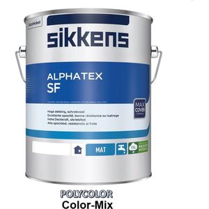 Sikkens Alphatex SF - Toonaangevende Duurzame Binnenmuurverf - RAL 5012 Lichtblauw - 5 L