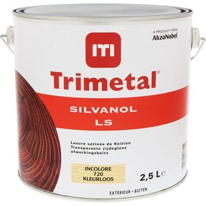Trimetal Silvanol LS - Zijdeglans transparante 1-potsysteem beits - 720 Kleurloos - 2,50 L