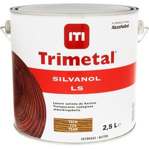 Trimetal Silvanol LS - Zijdeglans transparante 1-potsysteem beits - 724 Teak - 2,50 L
