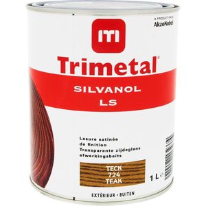 Trimetal Silvanol LS - Zijdeglans transparante 1-potsysteem beits - 724 Teak - 1 L