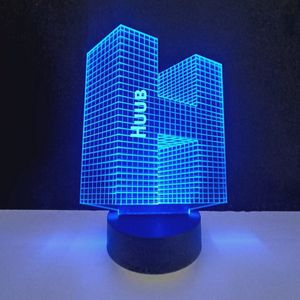 3D LED Lamp - Letter Met Naam - Huub