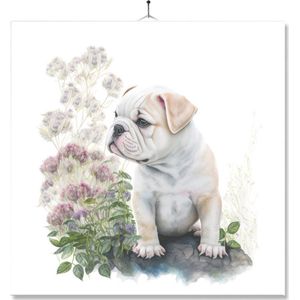 Tegel Met Opdruk | Verjaardag kado | Cadeau | Honden | Bulldog