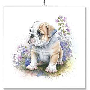 Tegel Met Opdruk | Verjaardag kado | Cadeau | Honden | Bulldog