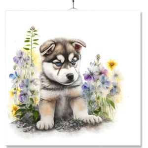 Tegel Met Opdruk | Verjaardag kado | Cadeau | Honden | Malamute