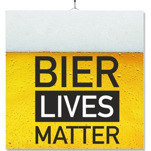 Tegel Met Opdruk | Verjaardag kado | Toilet WC | Bier lives matter