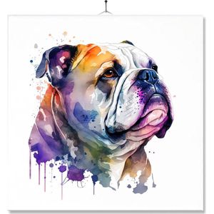Tegel Met Opdruk | Verjaardag kado | Toilet WC | Bulldog