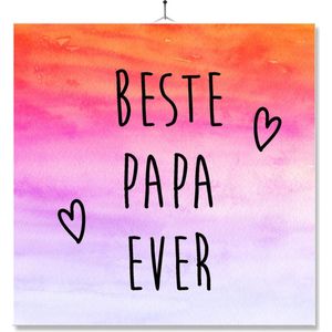 Tegel Met Opdruk | Geschenk | Kado | Beste papa ever