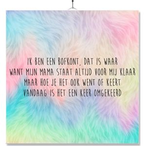 Tegel Met Opdruk | Kado | Cadeau | Moederdag | Ik ben een bofkont