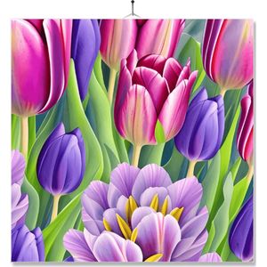 Tegel Met Opdruk | Kado | Cadeau | Tulpen