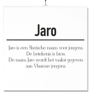 Tegel Met Opdruk | Betekenis | Kado | Cadeau | Met Naam - Jaro