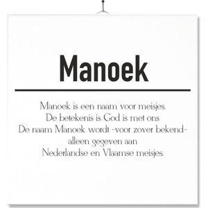 Tegel Met Opdruk | Betekenis | Kado | Cadeau | Met Naam - Manoek
