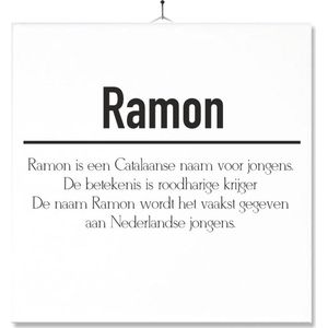 Tegel Met Opdruk | Betekenis | Kado | Cadeau | Met Naam - Roman