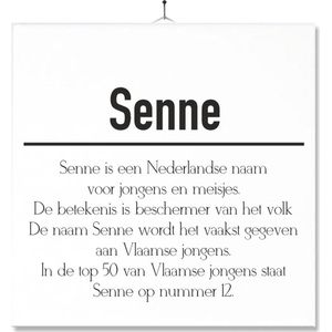 Tegel Met Opdruk | Betekenis | Kado | Cadeau | Met Naam - Senne