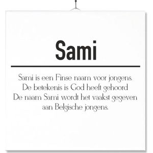 Tegel Met Opdruk | Betekenis | Kado | Cadeau | Met Naam - Sami