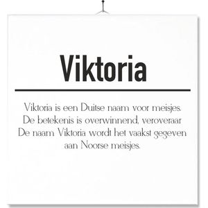 Tegel Met Opdruk | Betekenis | Kado | Cadeau | Met Naam - Viktoria